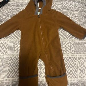 Cuddle Club Brown Hooded Kids Bunting Suit